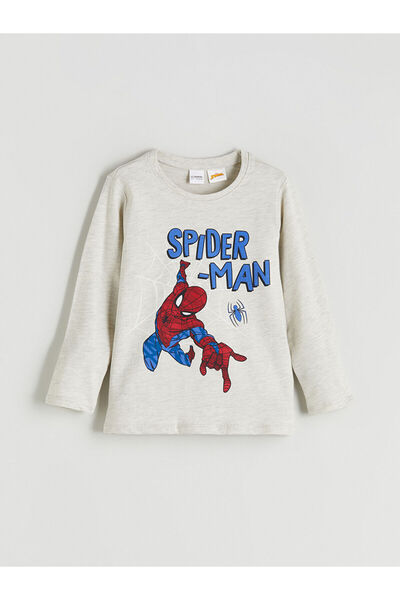 LC Waikiki Пижама с яка за момчета с принт на Спайдърмен