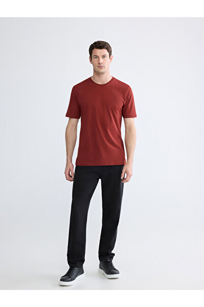 LC Waikiki Ανδρικό μπλουζάκι από χτενισμένο βαμβάκι Özmarka New Season Crew Neck