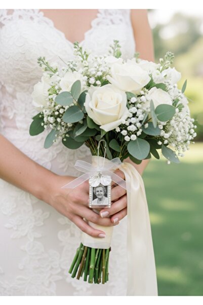 DKD Gelin Buketi Anı Charmı – iğneli Gelin Çiçeği Hatıra Çerçevesi- Düğün Hat...