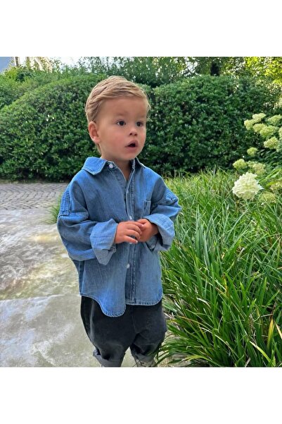 sobekidstore Boy's Denim Shirt Cotton Holiday Wear