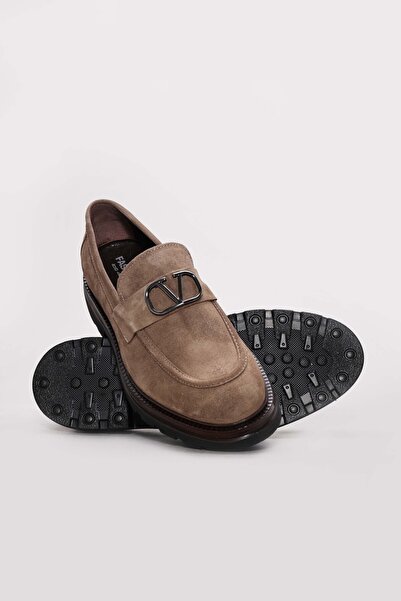 Ayakkabıhane Inside and Outside Genuine Suede Leather Sand Eva Men's Casual S...