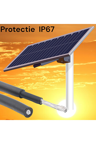 OEM 4mm solar conductor for photovoltaic panels, IP67 and UV protection, blac...