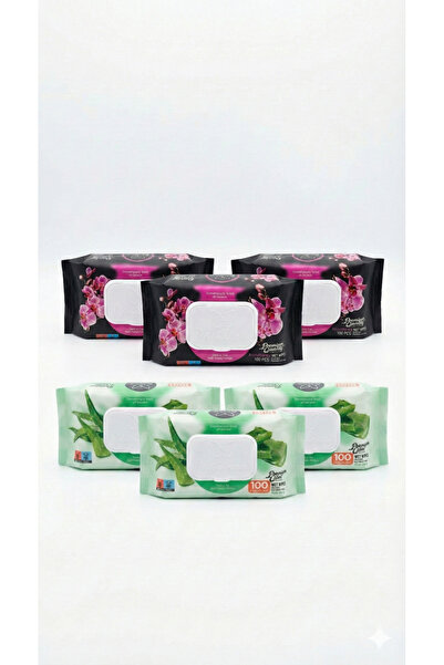 Papilion Premium 6-Pack Mixed Set - 6 x 100 Sheets of Wet Wipes