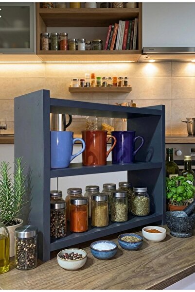 YASEM HOME Mutfak baharatlık rafı kahve fincan rafı dekoratif çok amaçlı raf