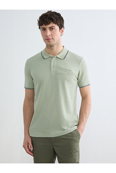 LC Waikiki Ανδρικό μπλουζάκι με υφή Özmarka New Season Polo Collar