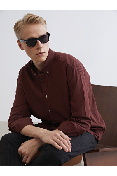 LC Waikiki Ozmarka New Season Regular Fit Linen Look Men's Shirt