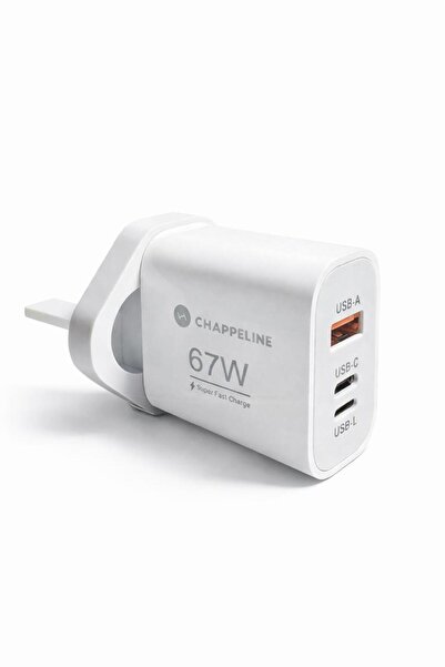 CHAPPELINE شاحن سريع بقدرة 67 واط، منفذ USB-C إلى USB-L مع خاصية الشحن العكسي