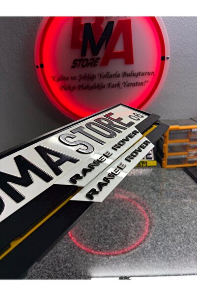 BMASTORE06 BMA STORE 06 RANGE ROVER ZEBRA Model Pleksi Plakalık