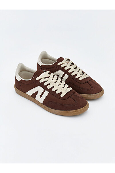 LC Waikiki Γυναικεία αθλητικά παπούτσια σε καφέ σουέντ εμφάνιση από την GÜLİS...