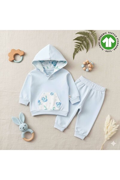 The Nest Kids طقم ملابس أطفال يومي من القطن العضوي الفاخر بتصميم بسيط من نورد...