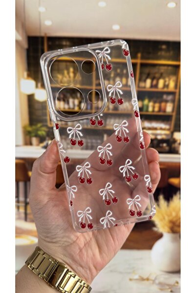 Vip Case Redmi Note 13 Pro 4g Compatible Cherry Pattern Transparent Shock-Abs...