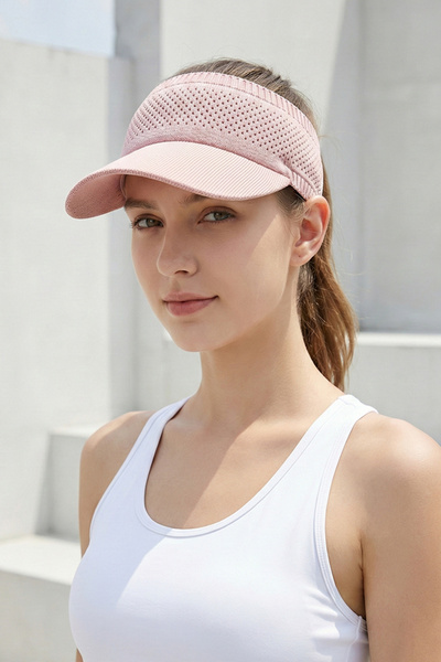 Kapin Knitwear Visor Tennis Hat - Dusty Rose
