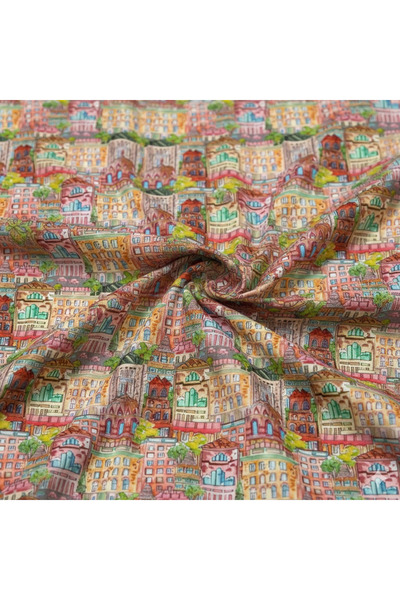 podyum baskı Colorful Patterned Digital Printed Upholstery Sofa Fabric, Throw...