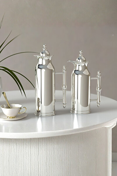 Generic طقم ترامس شاي وقهوة بتصميم فريد وأنيق 1 لتر/700 مل