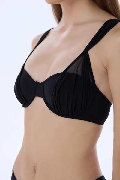 Valnue Lingerie JENNA TÜL DETAYLI BALKONET BİKİNİ ÜSTÜ