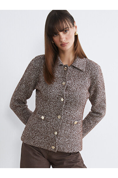 LC Waikiki Vizyon New Season Polo Neck Women's Knitwear Cardigan