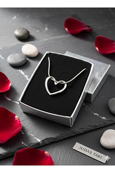 Judas Takı Steel Knot Heart Necklace