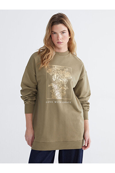 LC Waikiki Tunica de damă Özmarka, cu imprimeu, supradimensionată, din noua c...