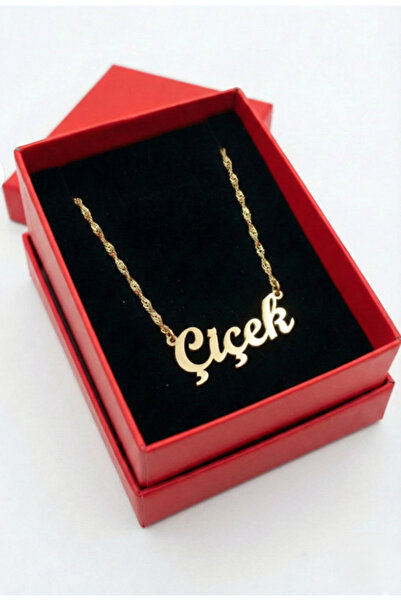 NİŞANTAŞI GÜMÜŞ 925 ayar Gümüş Çiçek isimli Altın Kaplama Kolye