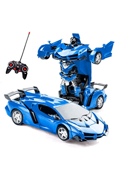 LEAN Mașină Transformer cu Telecomandă 2 în 1 – Se Transformă în Robot, Lumin...