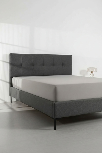 serelya Double Combed Cotton Elastic Bed Sheet - 100% Cotton - 160 X 200 cm M...