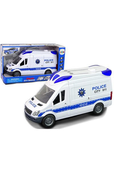 LEAN Interactive Police Car with Lights and Sounds, Opening Doors