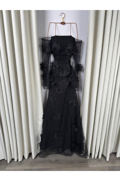 Elora فستان نوار فلورال الملكي