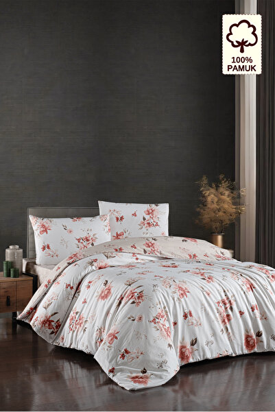 CAQQA 100% Cotton Eliza Mink Double Duvet Cover Set