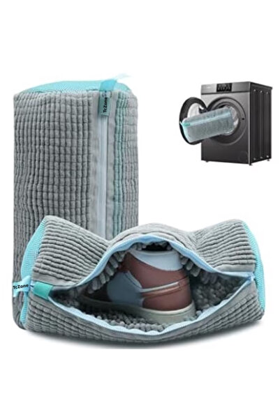 Tczone Sac de spălat pantofi pentru mașina de spălat, gri - curățare completă...