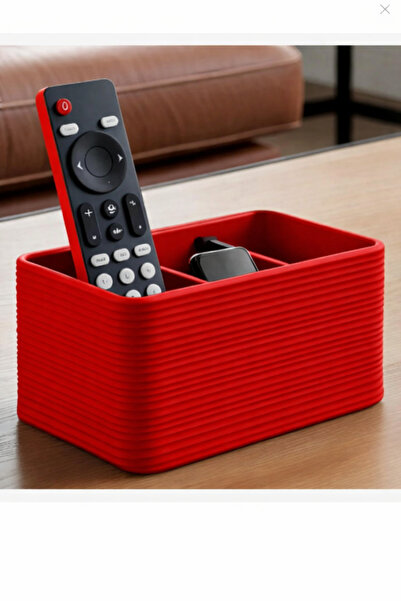 3DAKSESUAR Kaburgalı Tasarım Uzaktan Kumanda Tutucu, Uzaktan Kumanda Kutusu