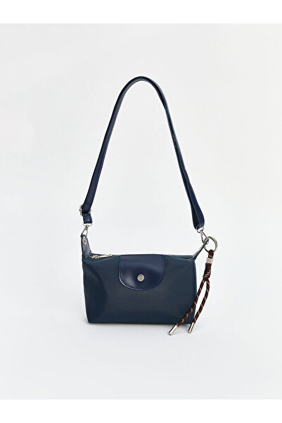 LC Waikiki قم ببناء أسلوبك من متجر UZG حقيبة الكتف النسائية باللون الأزرق الد...