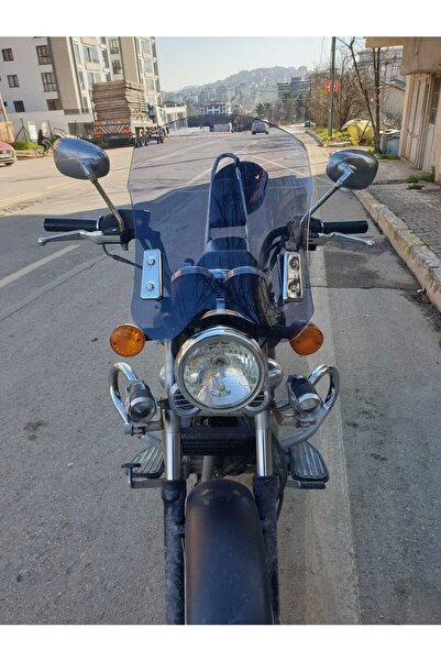 MOTOCAM Küba Süperlight 125 Ön Cam 2008-2026 Model 53cm Füme Renkli 4mm APARA...