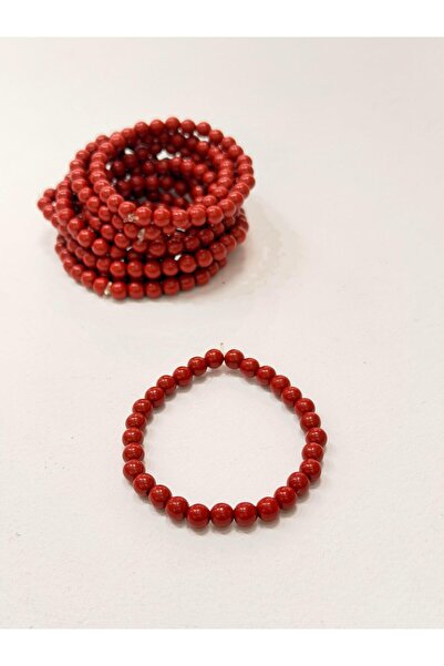 ART LİFE DOĞALTAŞ Natural Stones Zinobar (Zinober) Doğaltaş bileklik (6mm)
