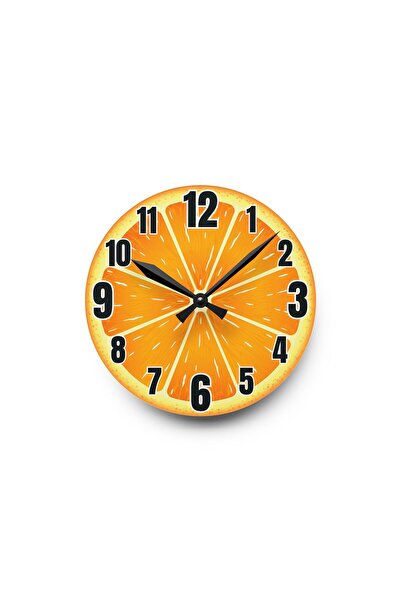 BASKIBAZAR Since 2020 Orange Sliced Printed Star Numbered Glass Children's Wa...