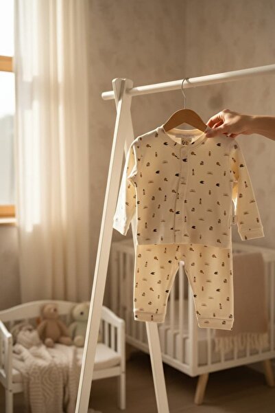 The Nest Kids مجموعة ملابس أطفال ثلاثية من القطن العضوي الفاخر بتصميم الاستكش...