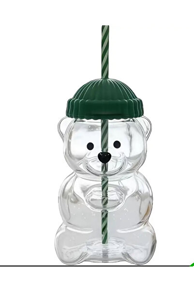 OzzConcept كوب زجاجي من بيرستا مع ماصة