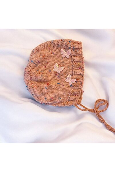 The Cloudish Shop قبعة لورا لورا للأطفال محبوكة يدويًا - قبعة من خيط وردي الل...