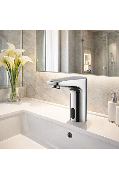 banyosepeti حنفية حوض غسيل بدون لمس من كالماسينس - مع مستشعر بدون تلامس، مدخل...