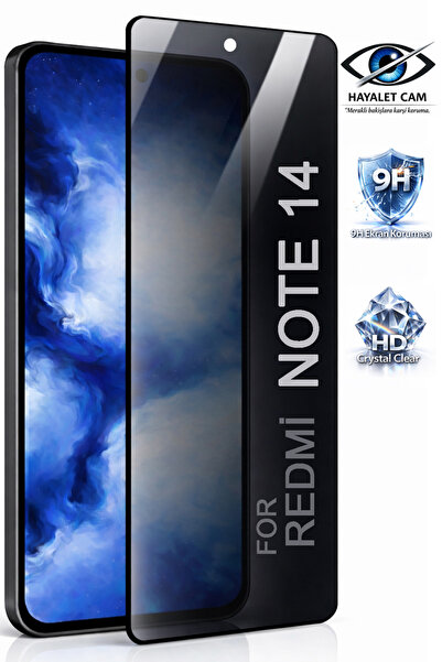 Tech&bello accessories واقي شاشة زجاجي لهاتف ريدمي نوت 14 بتغطية كاملة مضاد ل...