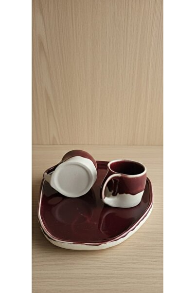 Veritas Ceramics Coffee Cup Set with 2 Cups and Saucers