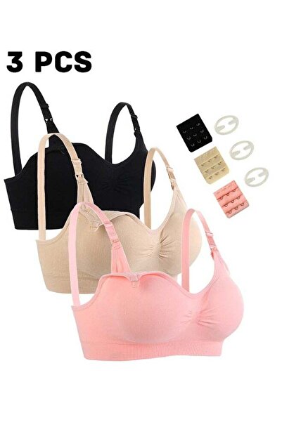 Generic Real Frog Set of 3 Nursing Bras for Pregnant Women Seamless Nursing B...