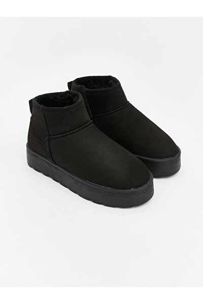 LC Waikiki Lcw Steps Black Suede Look Women's Boots