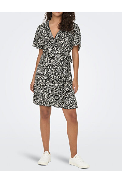 Evendi Short dress, Black/White