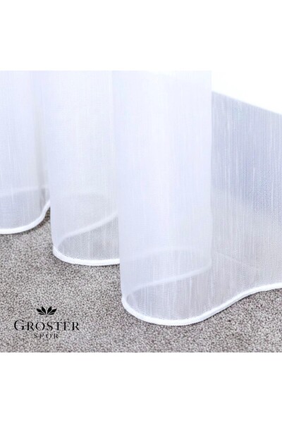 GROSTER SPOR Tul din bambus premium, anti-șifonare, nu necesită călcare, cu p...