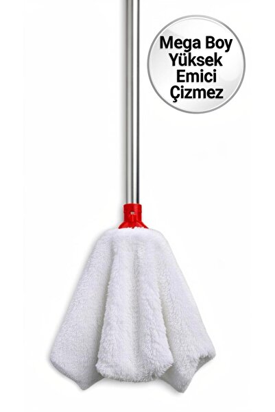 siriustex Mop Ucu – Mega Boy Yuvarlak Paspas Yedek Ucu | Çizmez & Sessiz Temi...