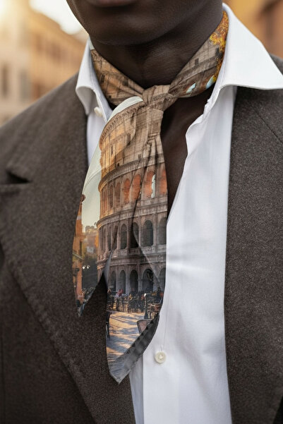 CROATE وشاح سانات مطبوع ذو الملمس الناعم واللزج - مجموعة خاصة