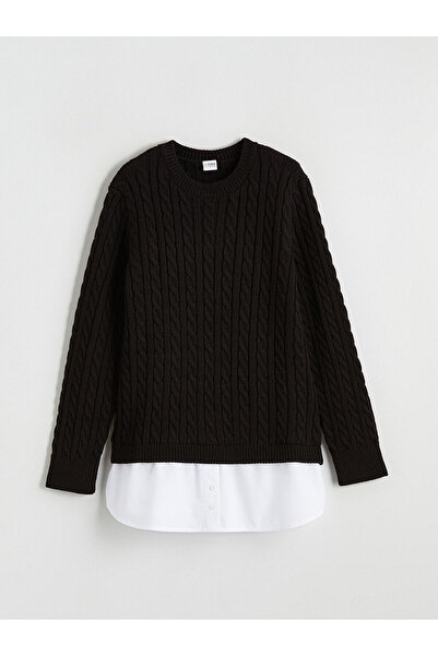 LC Waikiki Özmarka New Season Crew Neck Girls' Knitwear Sweater