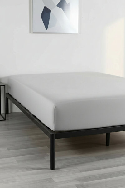 serelya King Size Combed Cotton Fitted Sheet - 100% Cotton - 180 X 200 cm