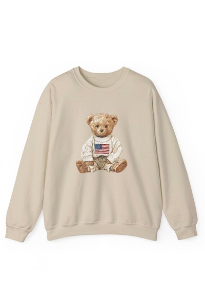 STİLL MAY COLLECTİON Φούτερ Teddy Bear με τύπωμα από οργανικό βαμβάκι