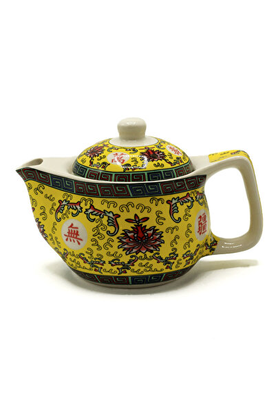 OEM Oriental Style Ceramic Long Life Teapot with Infuser, 350 ml